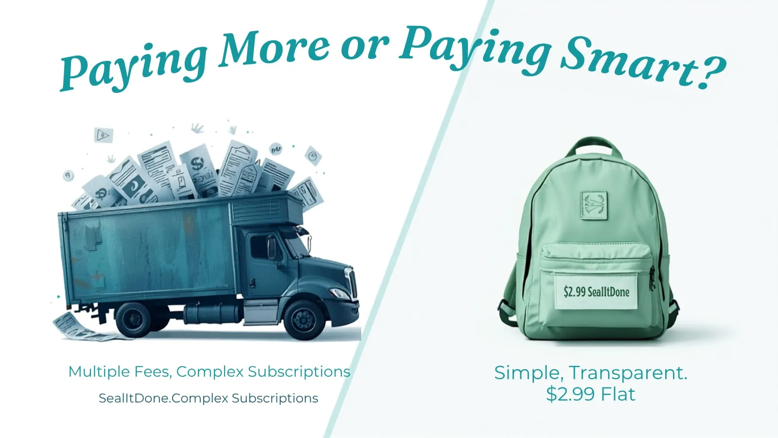 Paying for enterprise subscriptions is like renting a truck monthly to move a folder a few times per year.